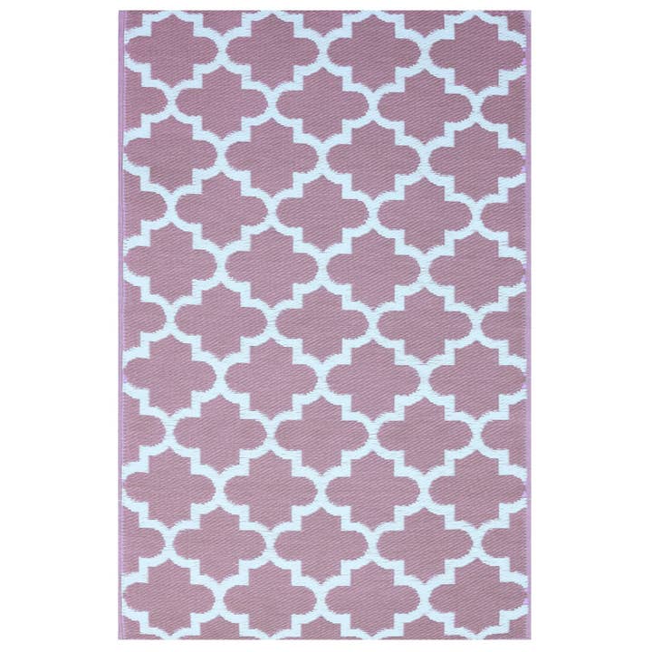 Taksha Quatrefoil Mauve Beige Outdoor Rugs for wholesale by Masterpiece Collection LLC