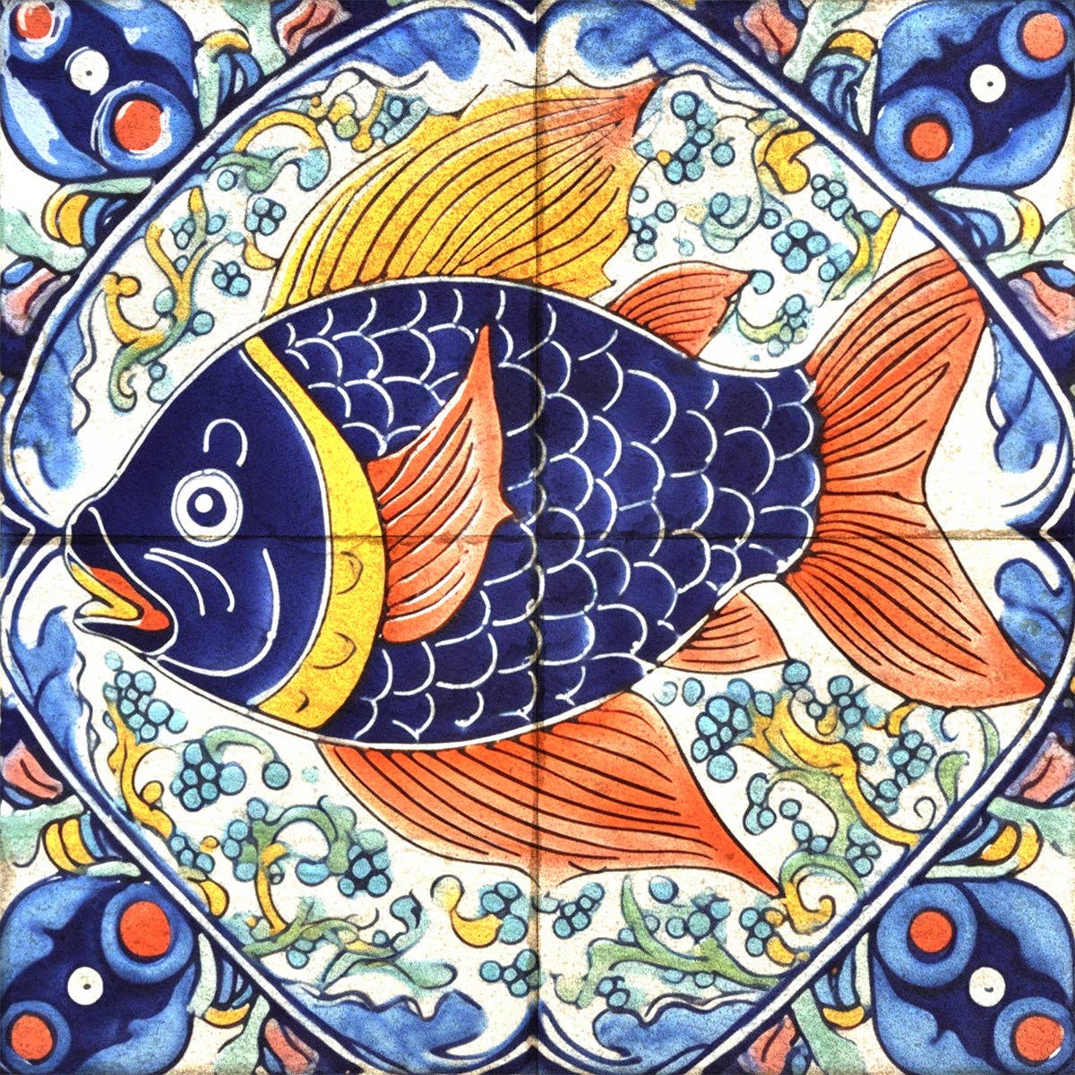 Mi Alma LLC – wholesale Wall tile – Vintage Rustic Fish Colorful Peel And Stick Tile Stickers for bathroom makeover Model - L2913