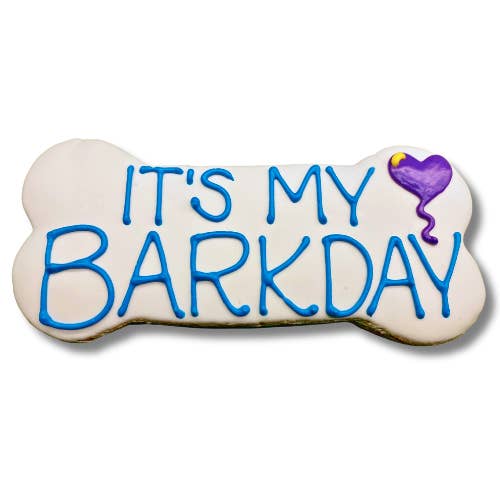 6" Dog Cookie | It's My Barkday | Dog Treats for wholesale by fetch! Dog Treats