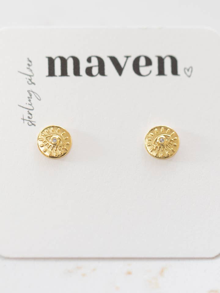 Brincos de pino 'Explosão de Olho Mau' por atacado de Maven