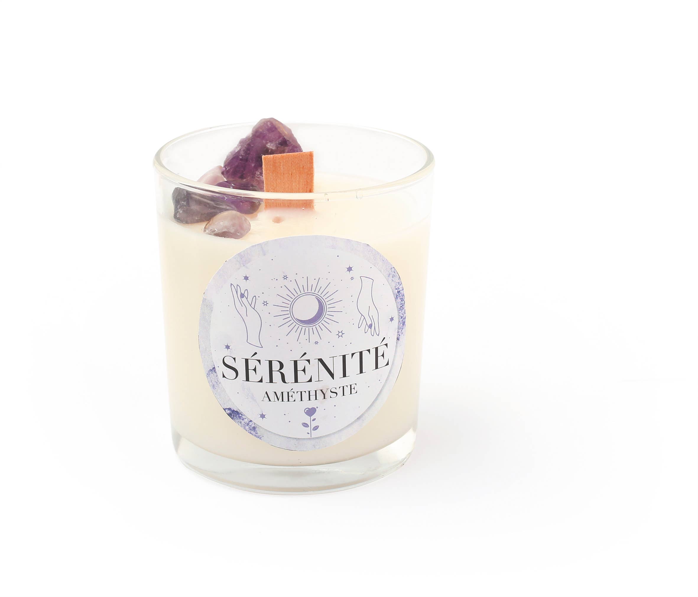 Graine Créative - Wholesale DIY Craft Kit - Kids - DIY AMETHYST LITHOTHERAPY CANDLE KIT0