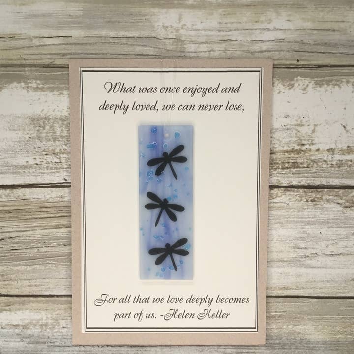 Carte de vœux Sympathy Helen Keller/capteur de soleil amovible pour la vente par Glimmer Glass Gifts