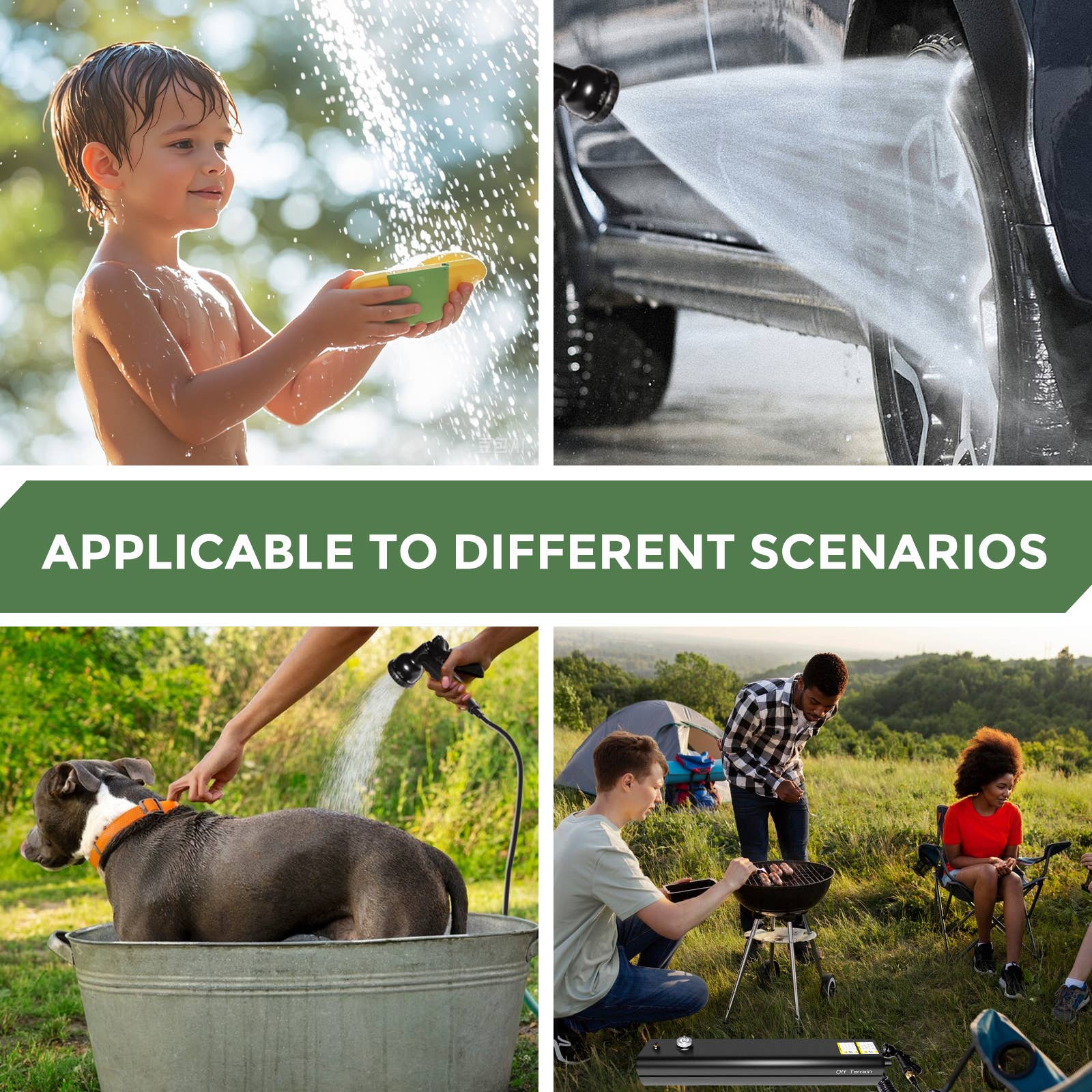 Off Terrain - Vente Accessoires de sport - Réservoir d'eau de douche sous pression 4 GL / 8 GL3