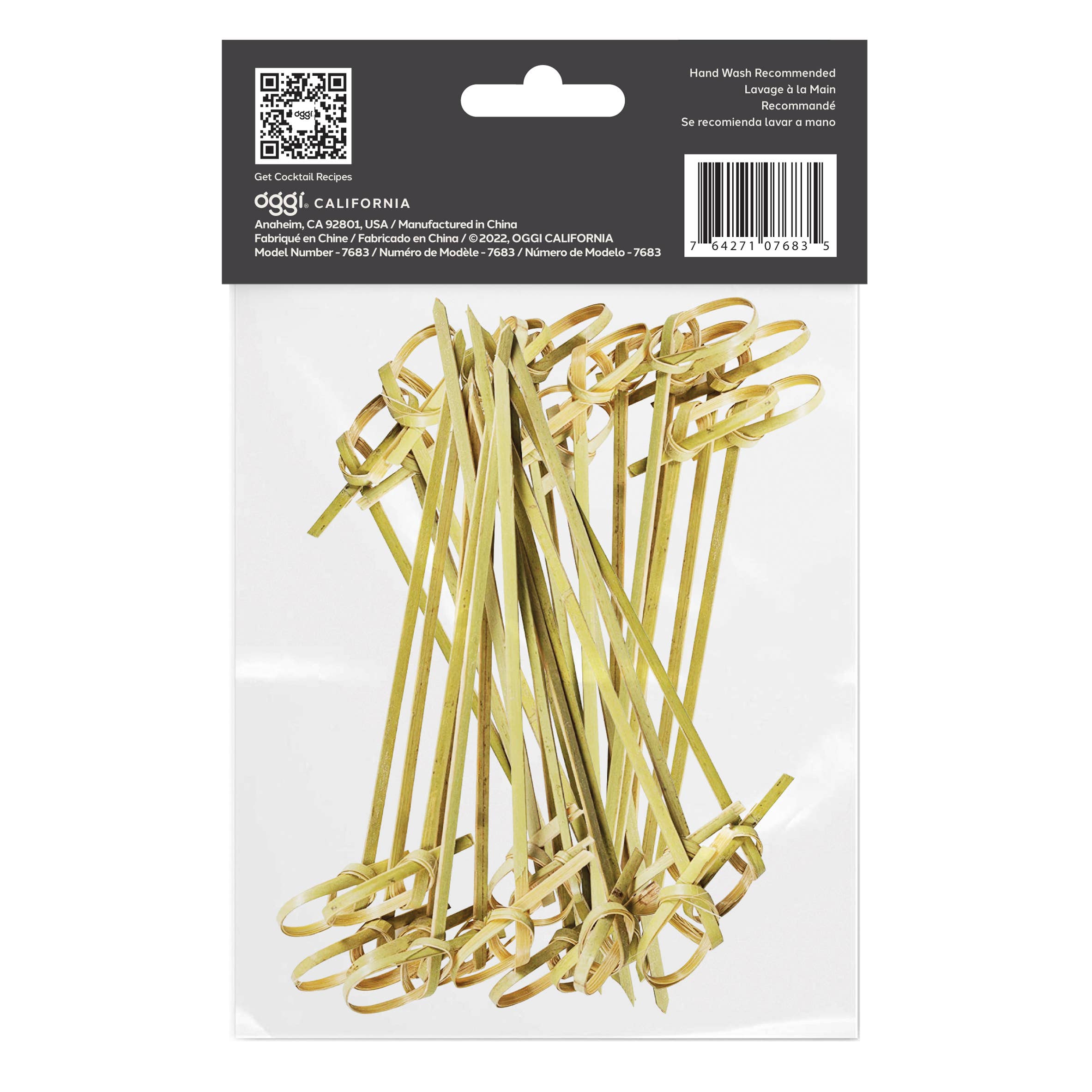 Oggi - Wholesale Cocktail Pick - Cocktail Picks 25 pc Bamboo - 4.25" / 11 cm5