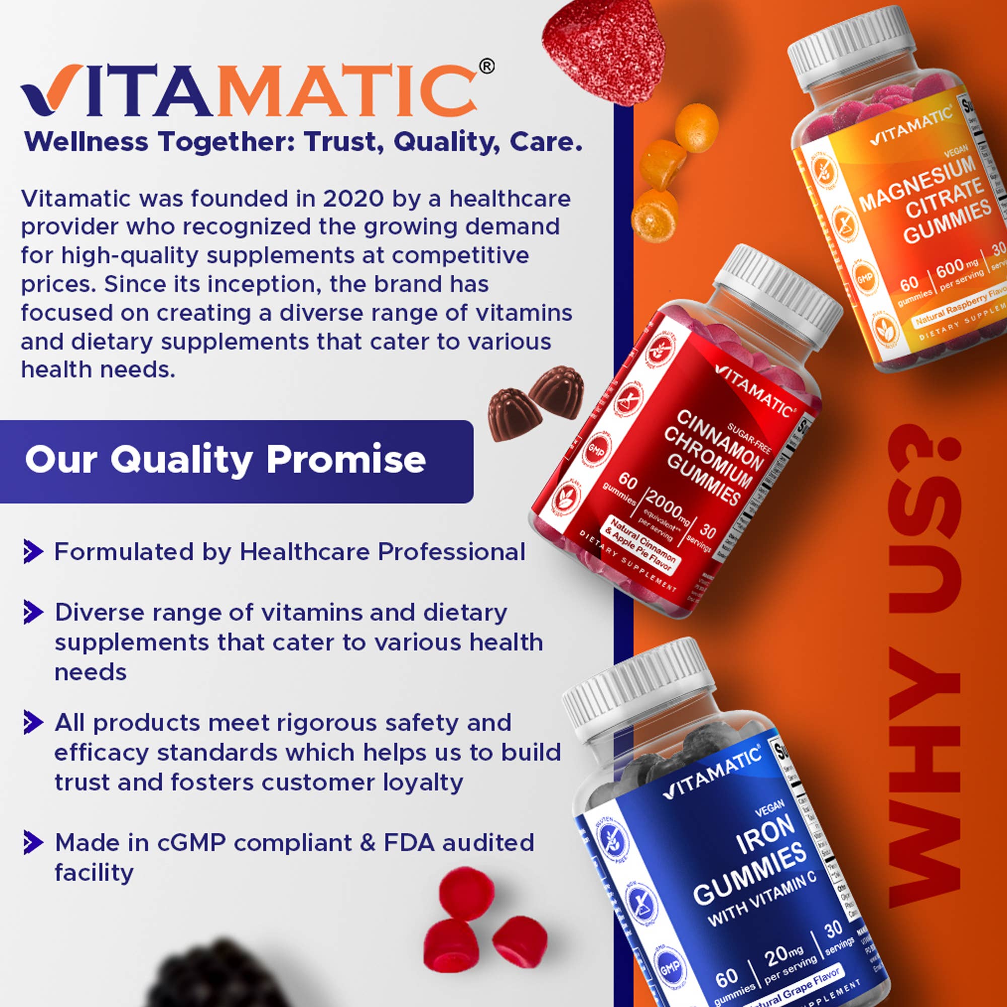 Vitamatic – wholesale Oral supplement/vitamin – Vitamatic Biotin Gummies 10,000mcg7