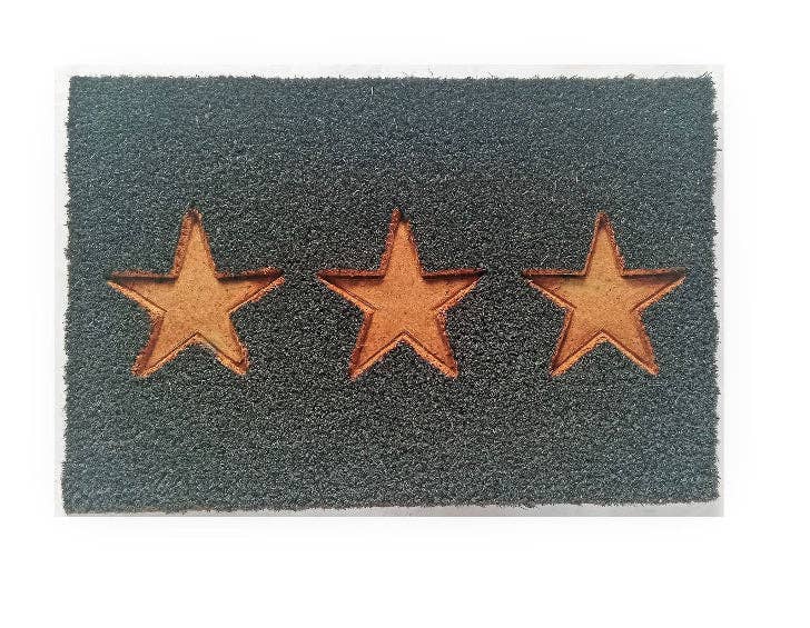 Marissa's Gifts - Vendita all'ingrosso Zerbino - Impression, zerbino a tre stelle, per interni ed esterni, in fibra di cocco, 60 x 40 x 2 cm2