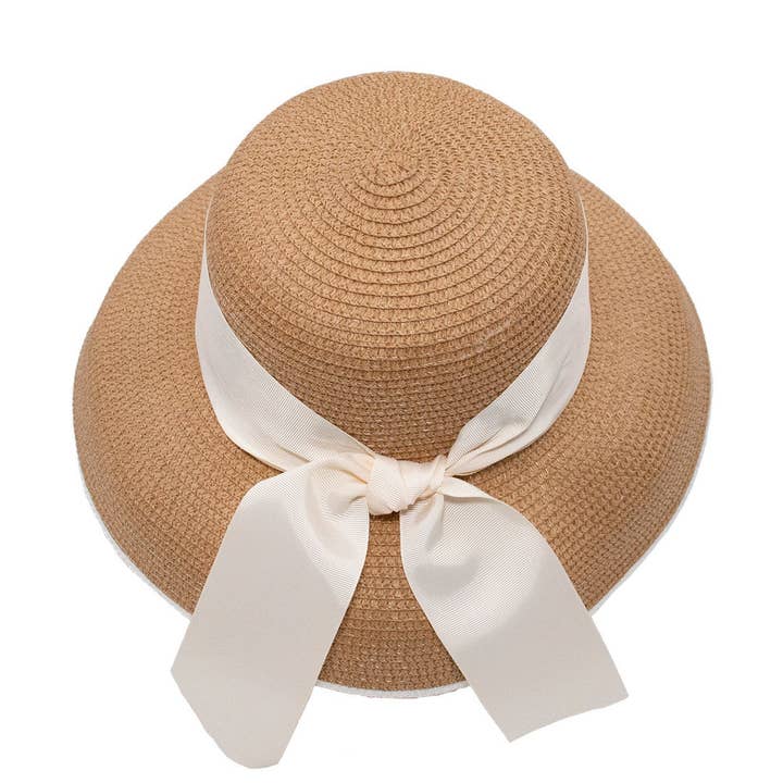 Stråhatt Hepburn med band för wholesale av Surell
