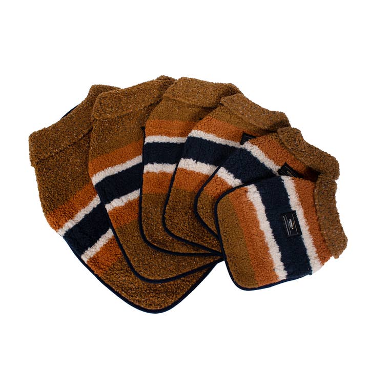 Shinola Pet Brown Adjustable Barn Style Dog Coat for wholesale by Carolina Pet Company