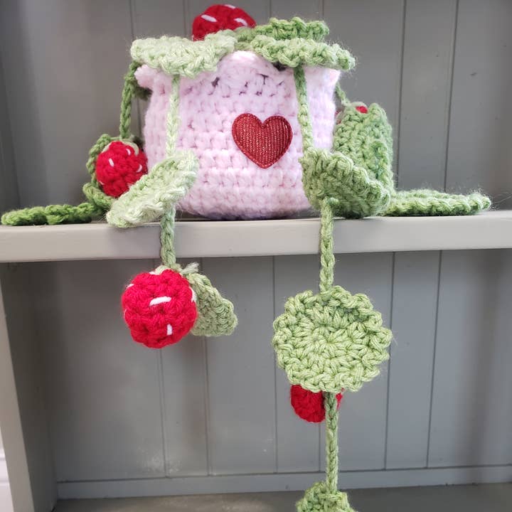 Strawberry Crochet Plants for wholesale by Touch of Nature Boutique