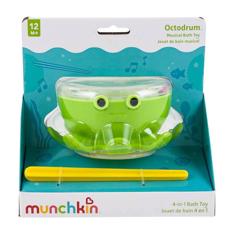 Deluxe Import Trading – Engroshandel Spisestel – Børn og baby – Munchkin Octodrum 4-i-1 Musikalsk Badelegetøj0