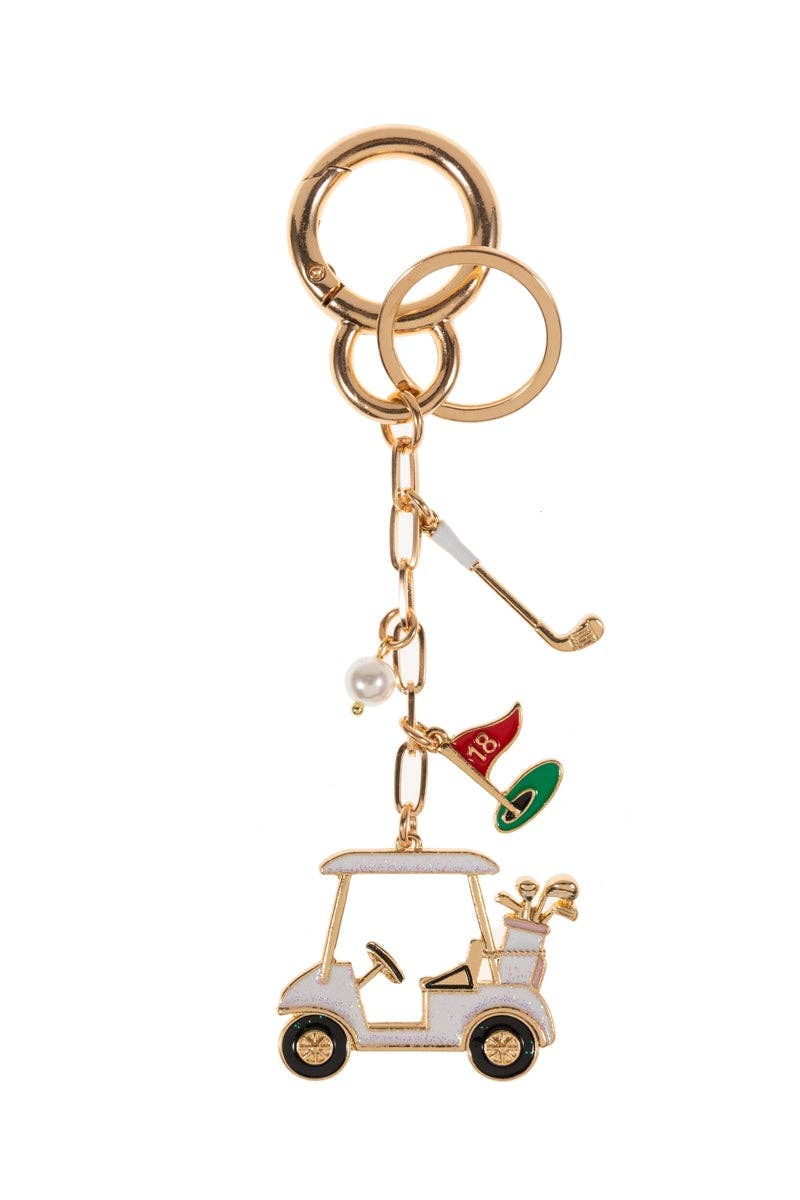 Designature New York - Wholesale Keychain - Women's - Sports Golf Cart Shaped Bag Charm And Keychain7