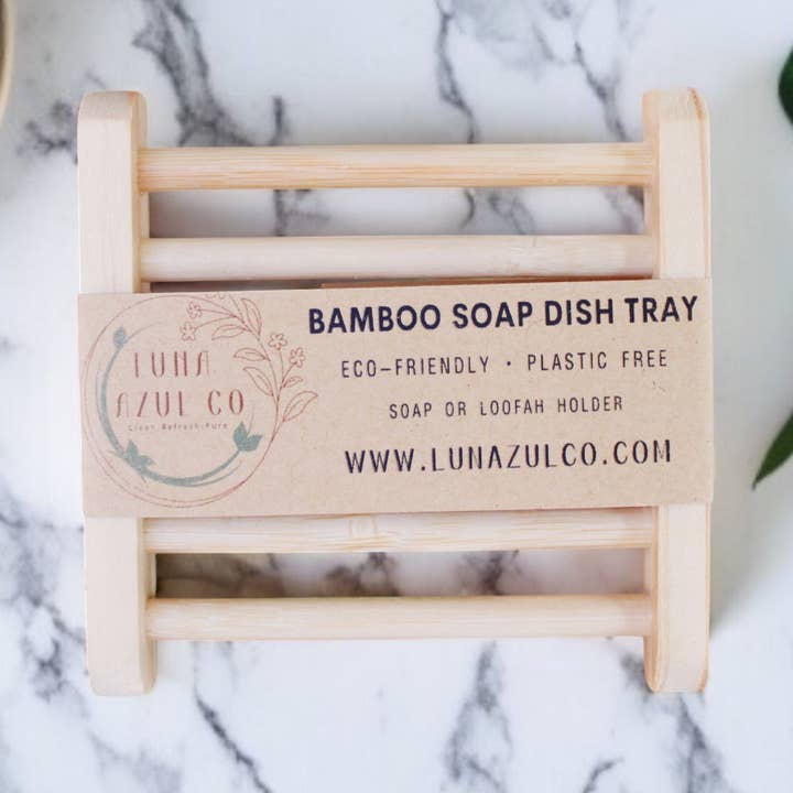 Luna Azul Co - Wholesale Bath Soap Dish - Bamboo Soap Dish Tray0