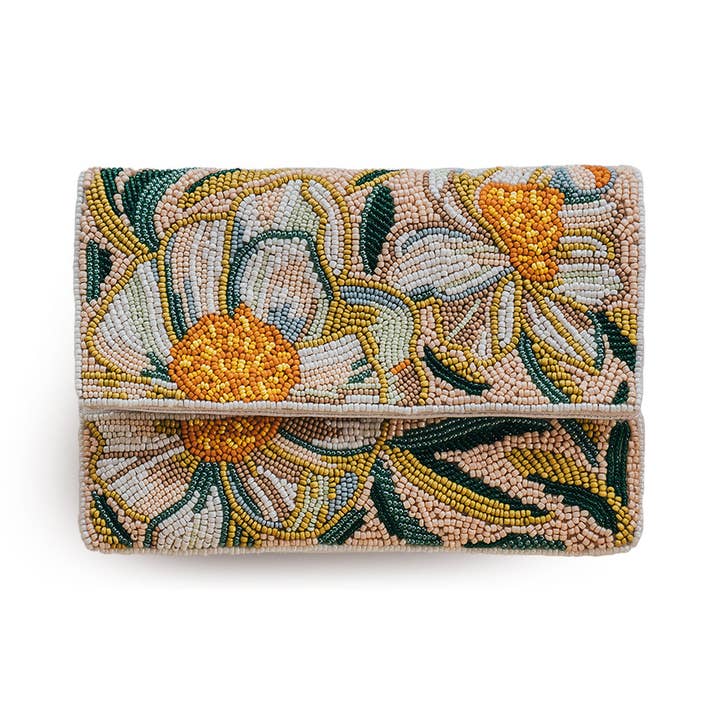 GraceLaced by Ruth Chou Simons - Wholesale Clutch Bag - Women's - Claire de Lune Beaded Clutch
