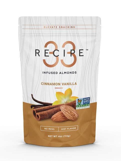 Cinnamon Vanilla Infused Almonds for wholesale by RECIPE 33