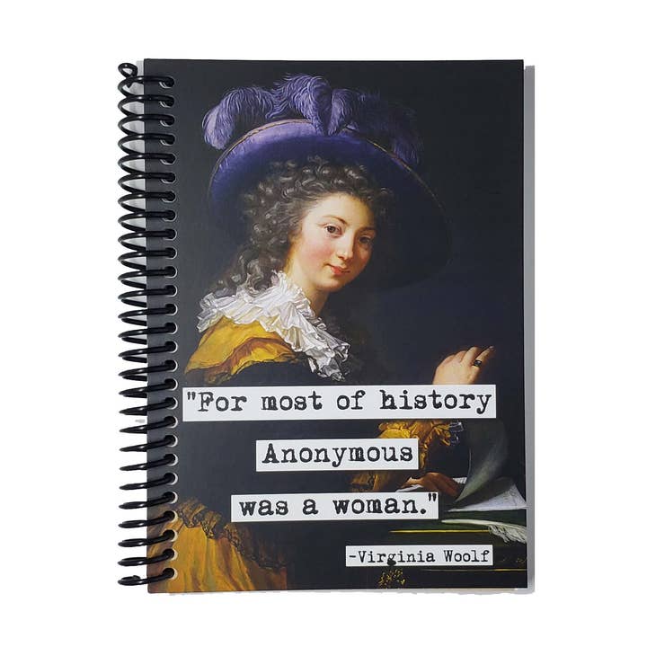 Virginia Woolf Blank Notebook for wholesale by ChicalooKate