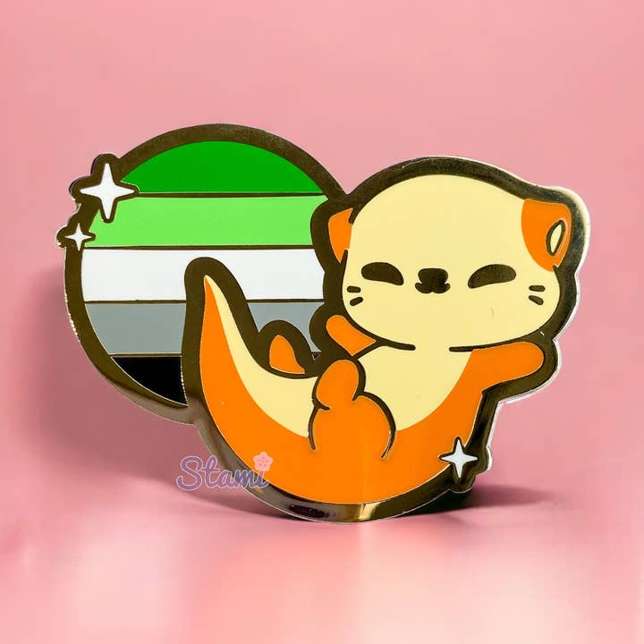 Arom Otter Pin for wholesale by Stami Studios