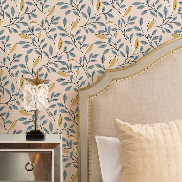 Summer Typha Wallpaper for wholesale by Everett Park