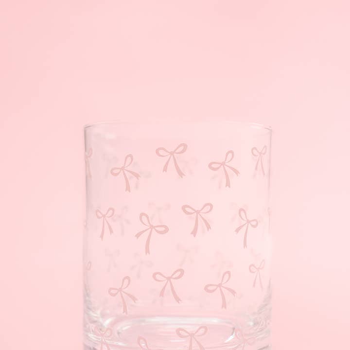 Rock Paper Scissors - Wholesale Cocktail/Liquor Glass - Pink Bows Cocktail Glass4