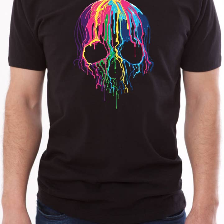 Melting Skull T-Shirt for wholesale by Fresh Prints of CT
