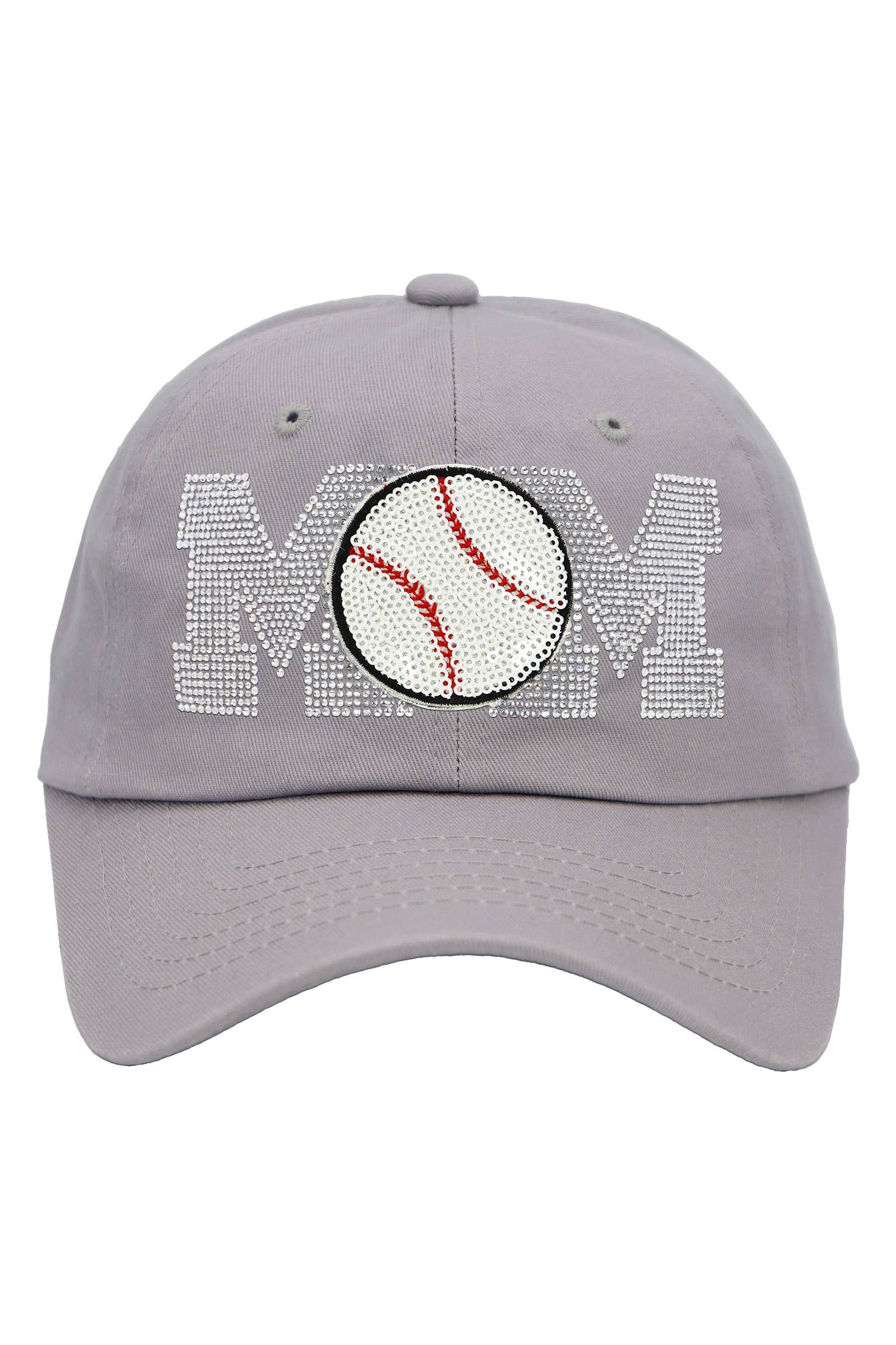 Cap Zone - Wholesale Baseball Cap - Women's - Baseball Mom Bling Rhinestone Cotton Polo Cap10