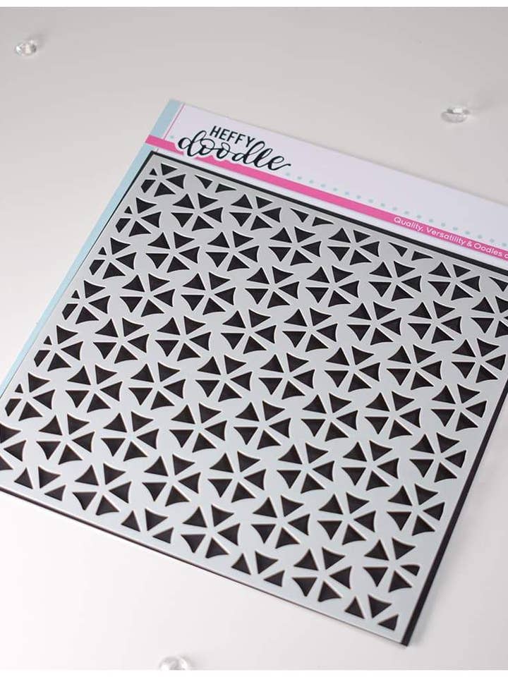 Crazy Kaleidoscope Stencil for wholesale by Ecstasy Crafts Distributing