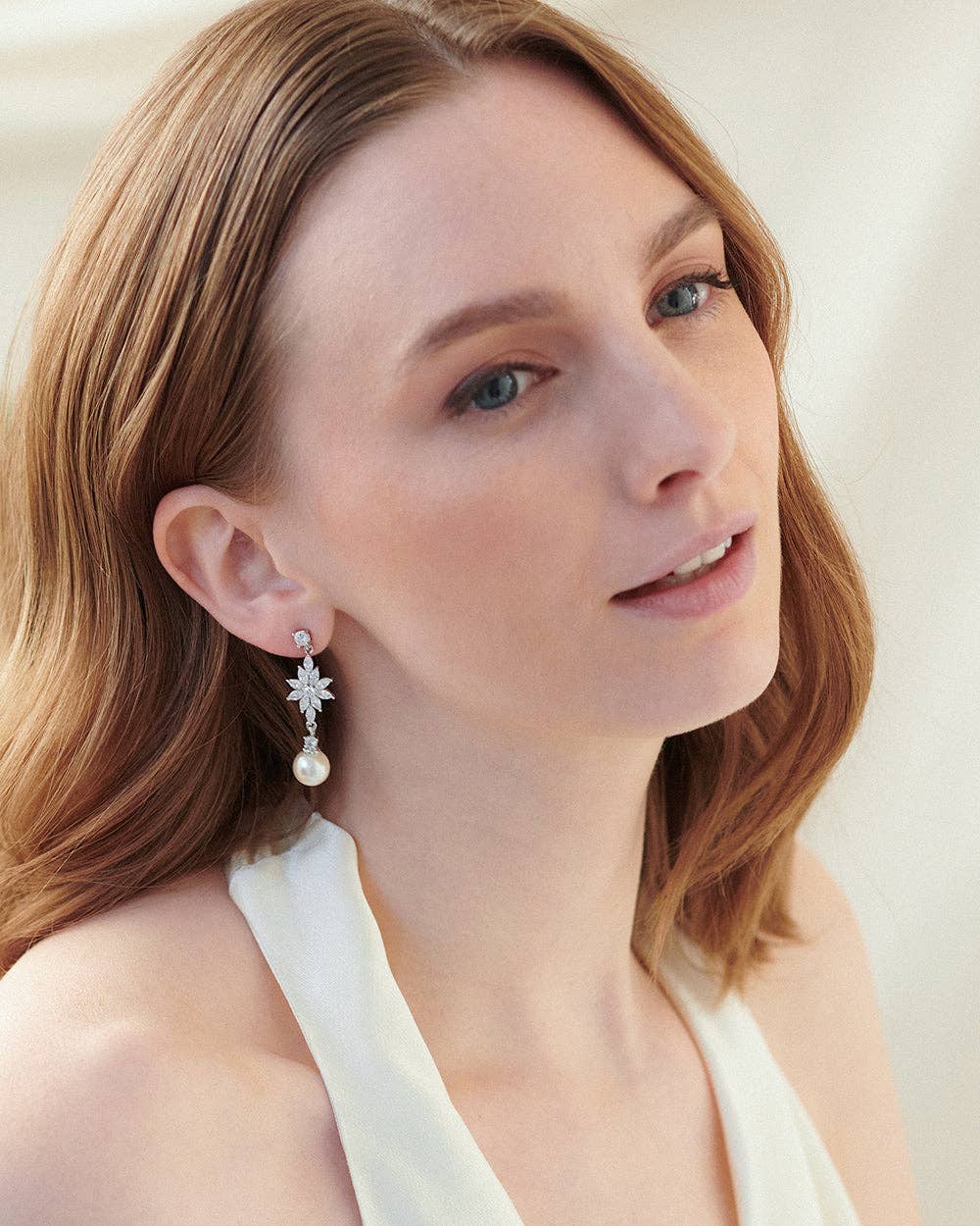 Dareth Colburn Designs - Venta al por mayor Pendientes colgantes - Pendientes Amina Pearl1