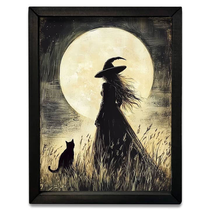 HMK941 Witch Moon Box Frame for wholesale by JanMichaels Art & Home