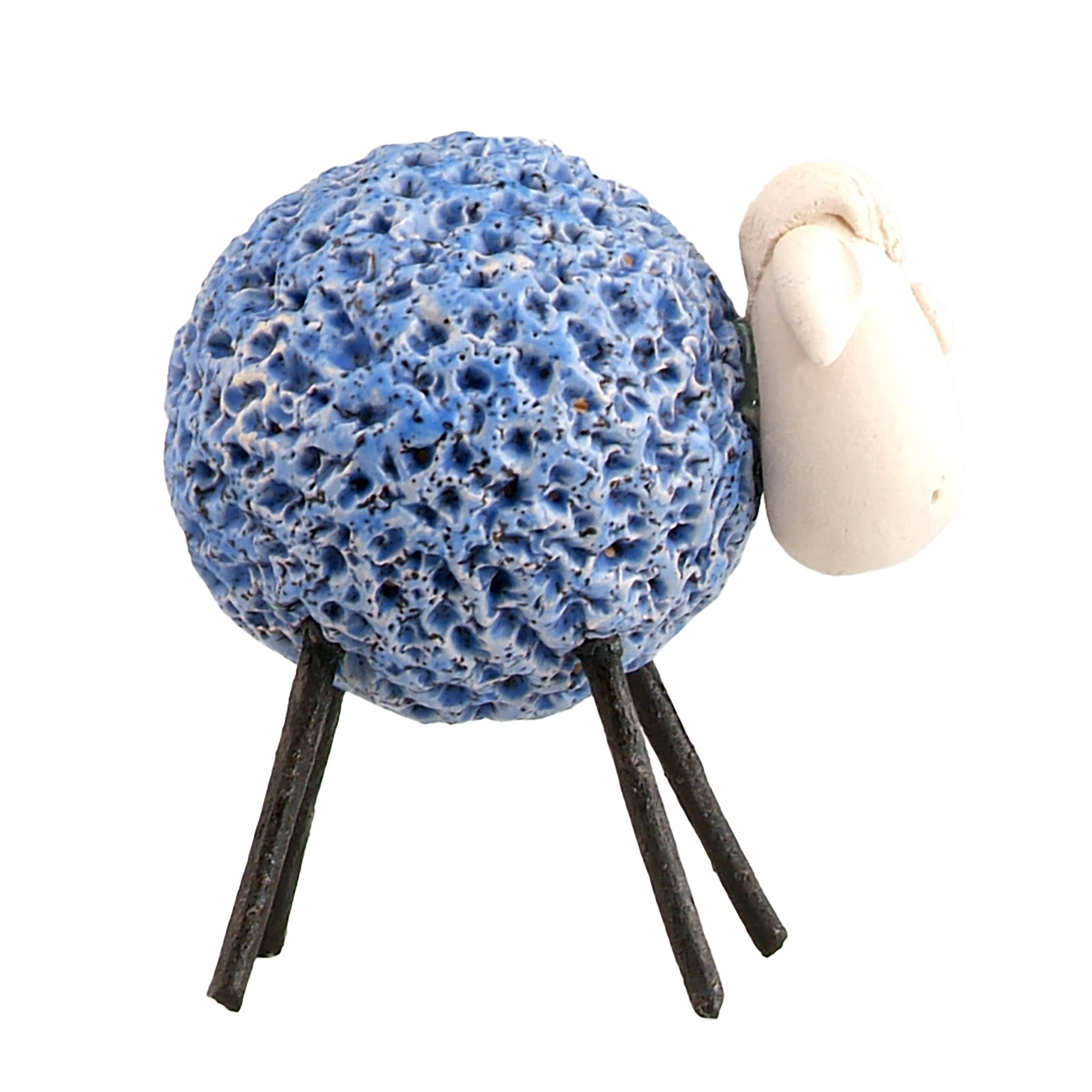 Enigma Supplies - Vendita all'ingrosso Statuette decorative - Pecora lanosa con gambe in ferro, statuetta in ceramica, vari colori2