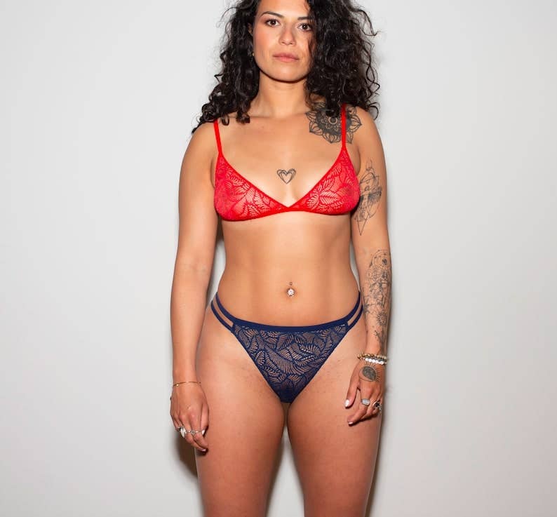 BOTT Lingerie - Wholesale Underwear - Women's - Thong - Night Blue1