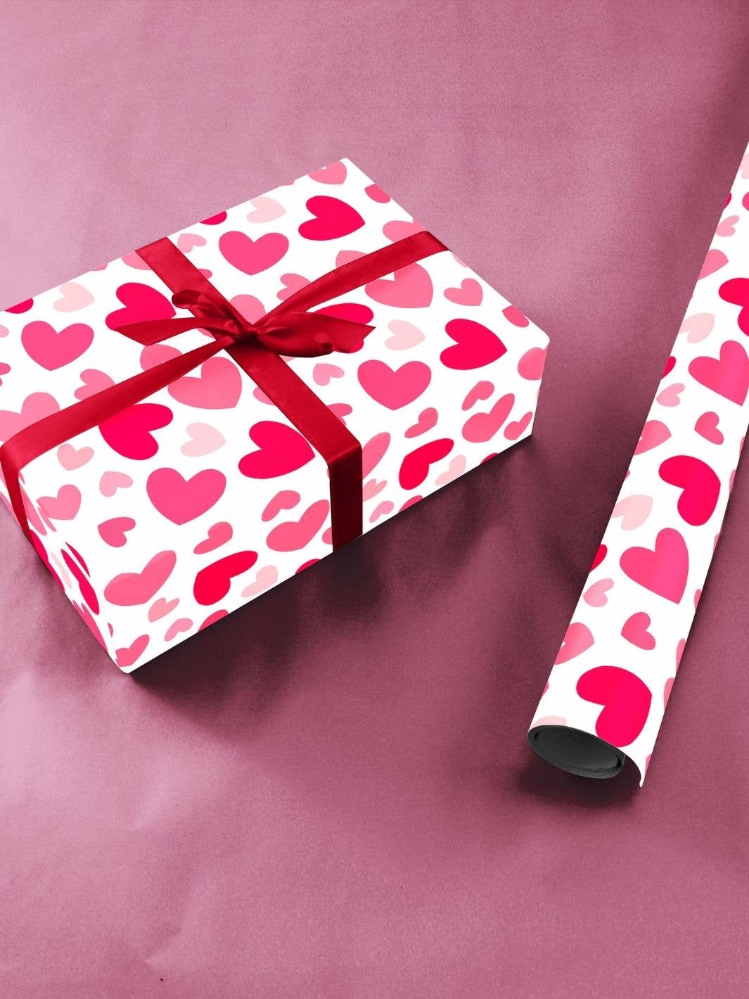 Curlicue – wholesale Flat wrap – Hearts wrapping paper - sustainable and eco-friendly8