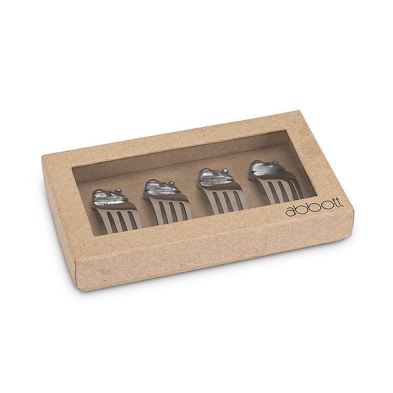 Abbott - Vente Couteaux à fromage - Marqueurs à fromage S/4 avec souris, 3 po de hauteur1