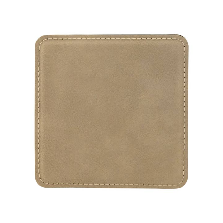 The Rural Home - Wholesale Coasters - Custom Laser Engraved Leatherette Coasters – 4" X 4" Square3