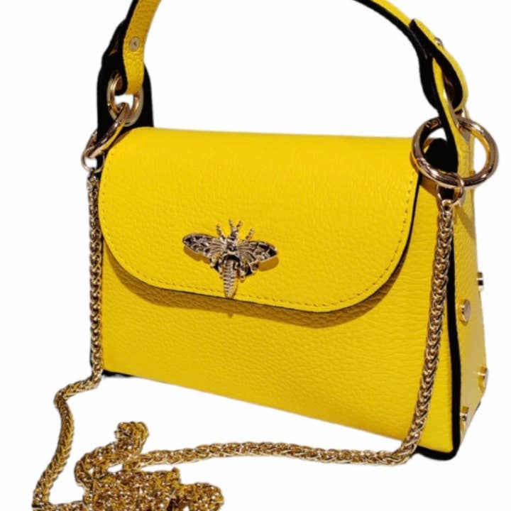 JIJOU CAPRI - Wholesale Crossbody bag β Women's - Maya Bumble Bee Leather Mini Crossbody Bag JIJOU CAPRI9