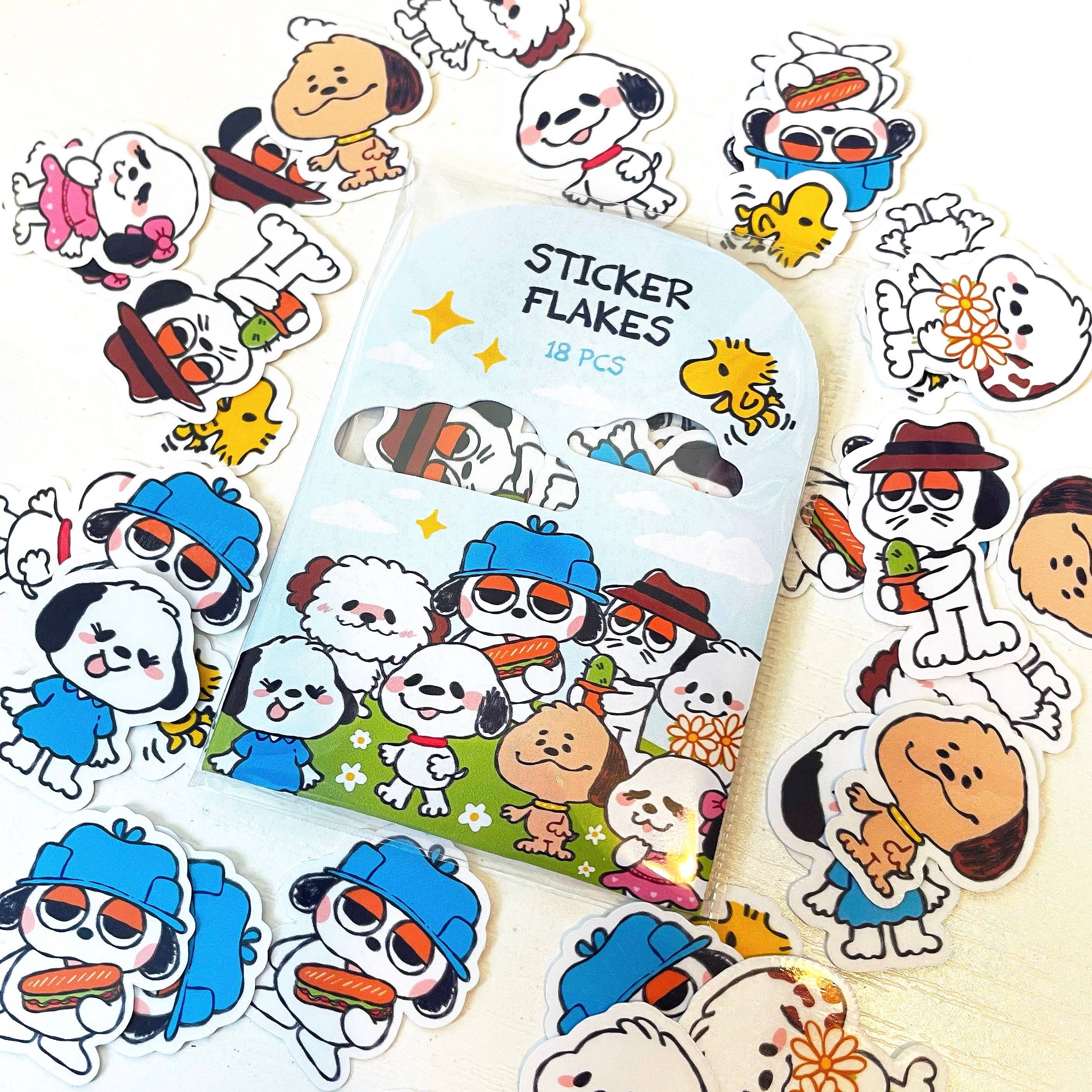 Ghostiekid - Wholesale Sticker - Snoopy Sticker Flakes | Vinyl Sticker Pack