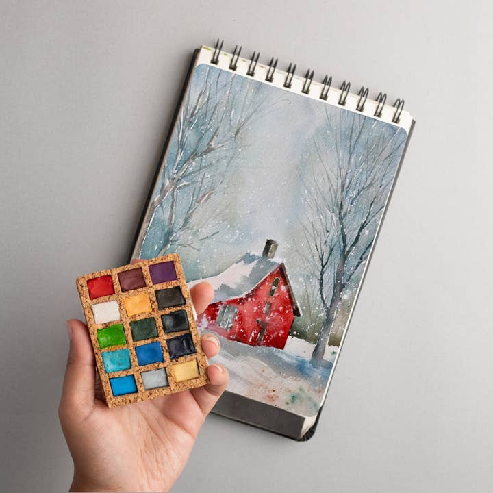 Viviva Colors – wholesale Paint set – Viviva Winter Pans - Mini Palette | 15 colors| NEW LAUNCH5