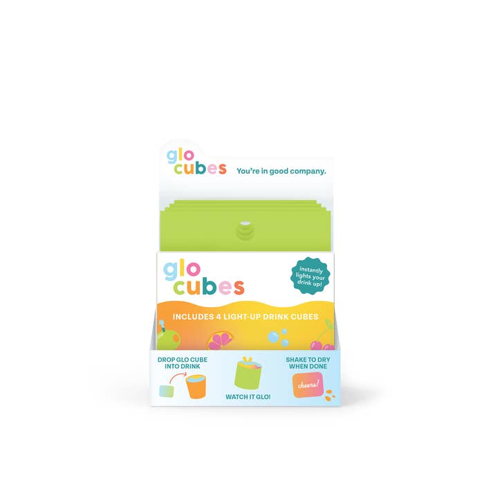 Glo Pals - Wholesale Bar Tool - Glo Cubes Multicolored 4-Pack5