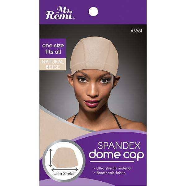 Ms. Remi Spandex Dome Cap Natural Beige for wholesale by Annie International, Inc.