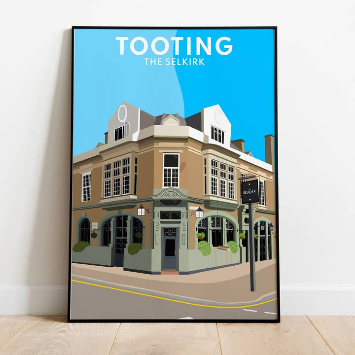 Tooting, The Selkirk - Art Print for wholesale by JezzzDesigns