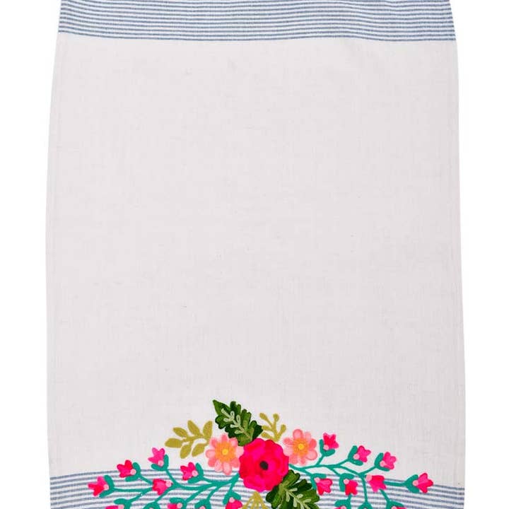 3ABTT423_BLGR
THEEDOEK 19X27" BLOEMENBORDUURWERK voor wholesale door Karma Living