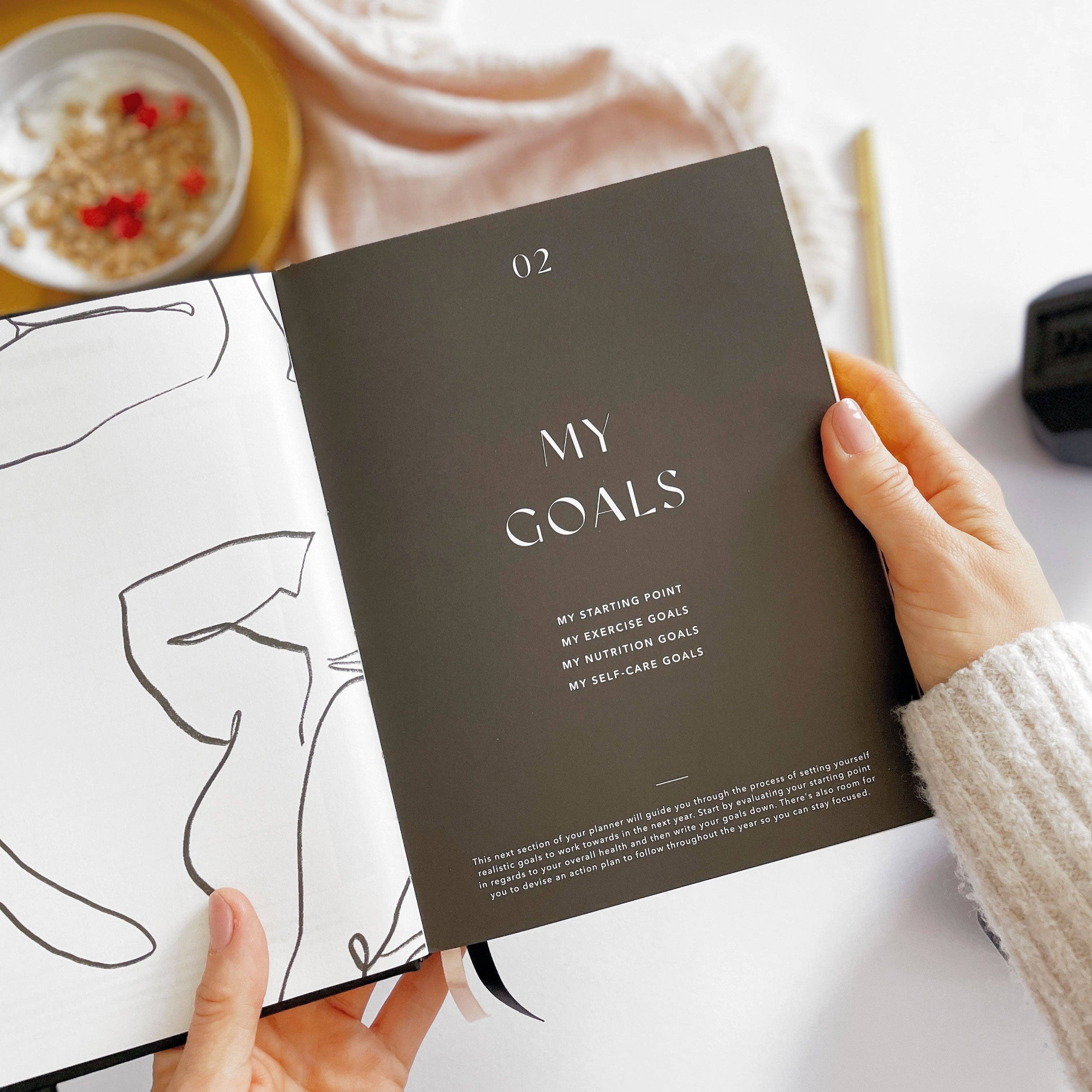 Blush And Gold - Wholesale Planner - My Daily Fitness planner -  Workout and Meal Planner (Blosso9