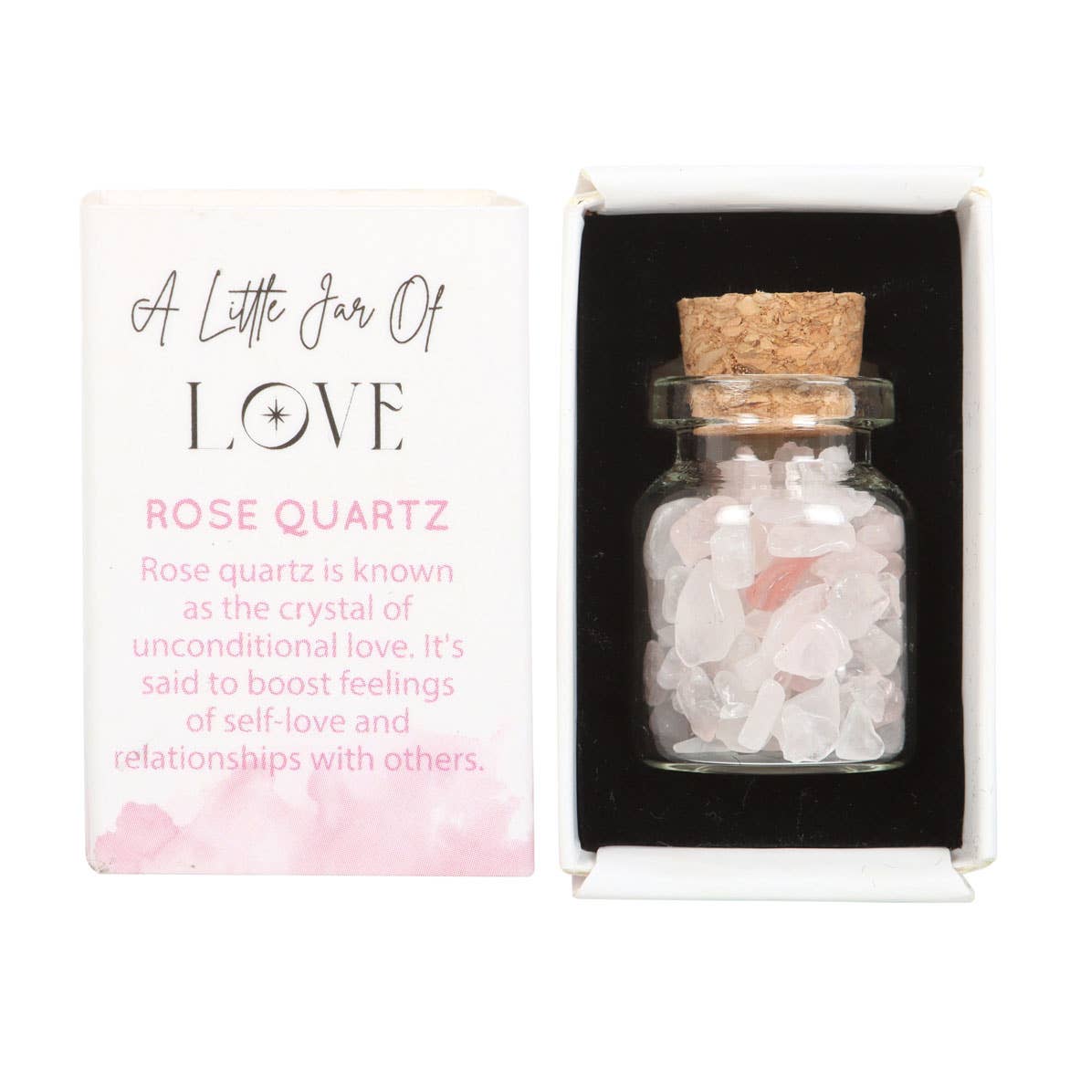 Something Different Wholesale - Wholesale Spiritual Stone/Crystal - Jar of Love Rose Quartz Crystal in a Matchbox2