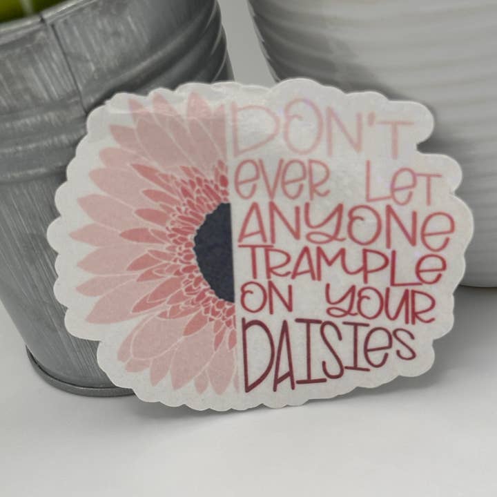 High Quality Waterproof Stickers - Daisies for wholesale by Ink and Thread Design