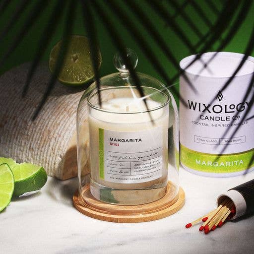 Wixology Candle Company - Wholesale Jar/Filled Candle - Margarita Cocktail Candle - Reusable 7oz Rocks Glass2