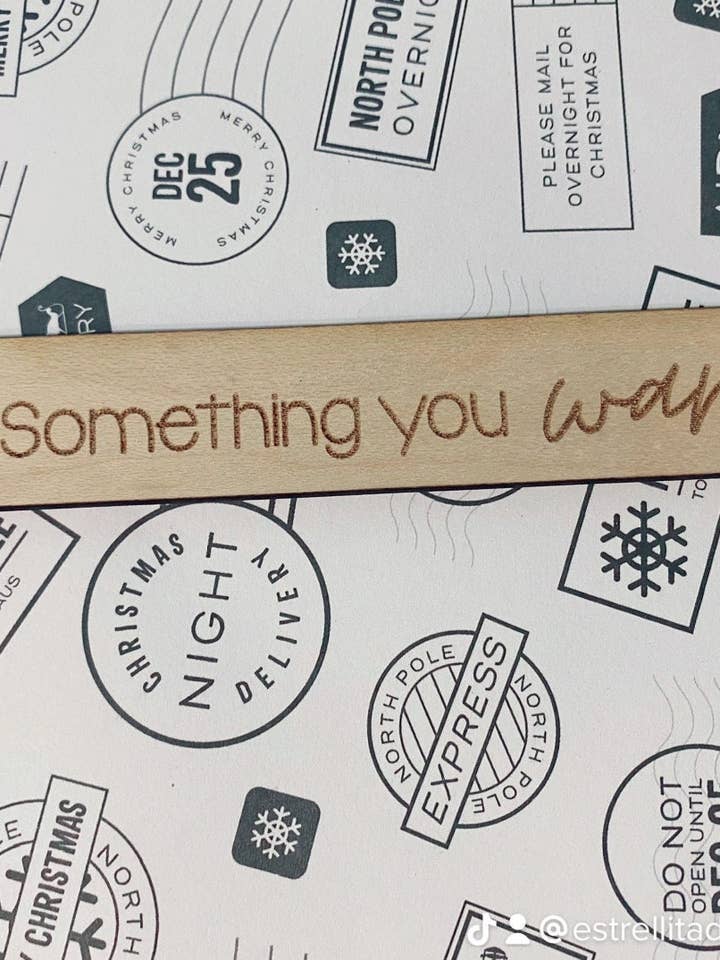 Something You Want, Need, Wear, Read, Wooden Gift Tags for wholesale by Estrellita Designs