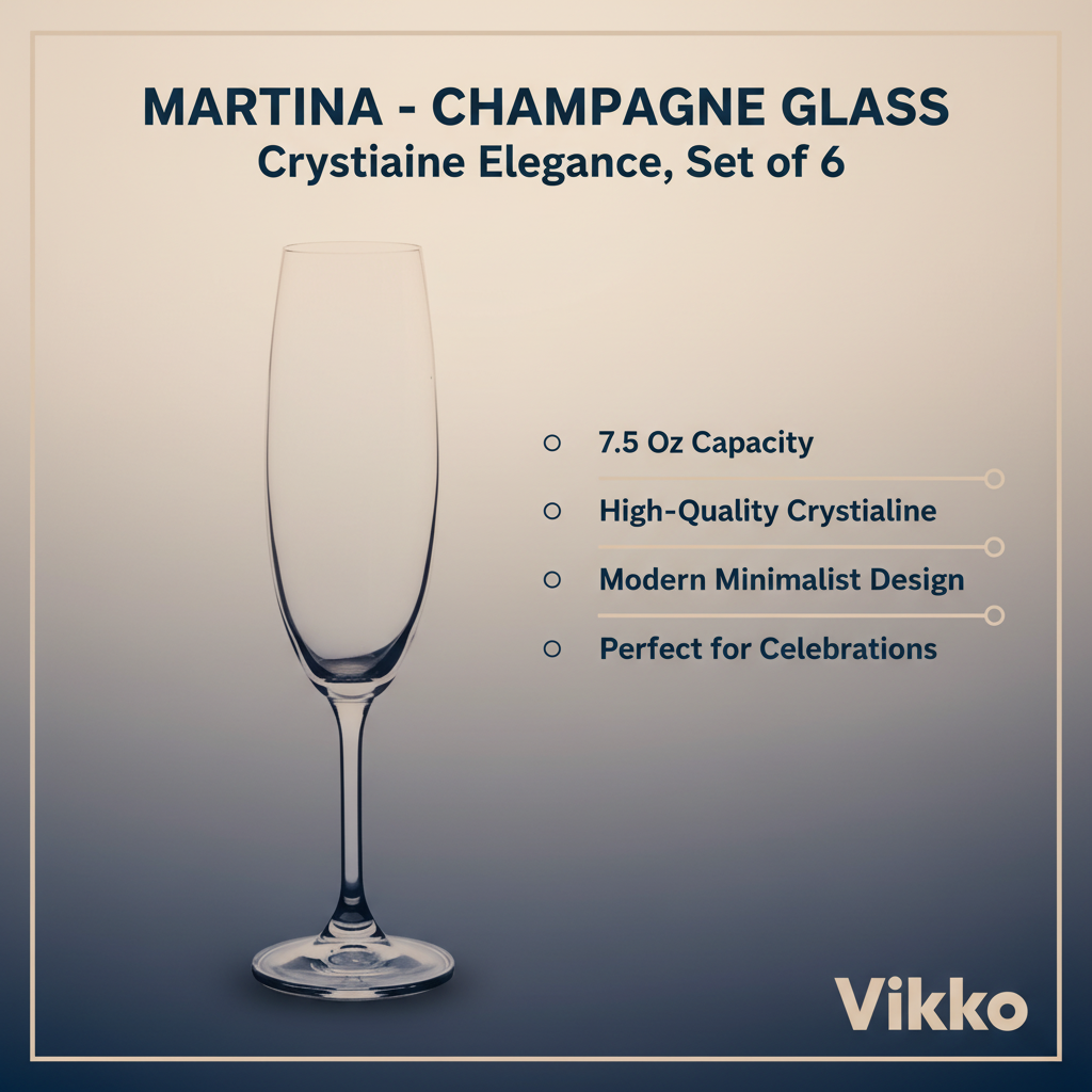 Kadra Kitchenware - Vente Flûtes de champagne - Martina - Cristallin, Verre à Champagne, 7,5 Oz, Lot de 63