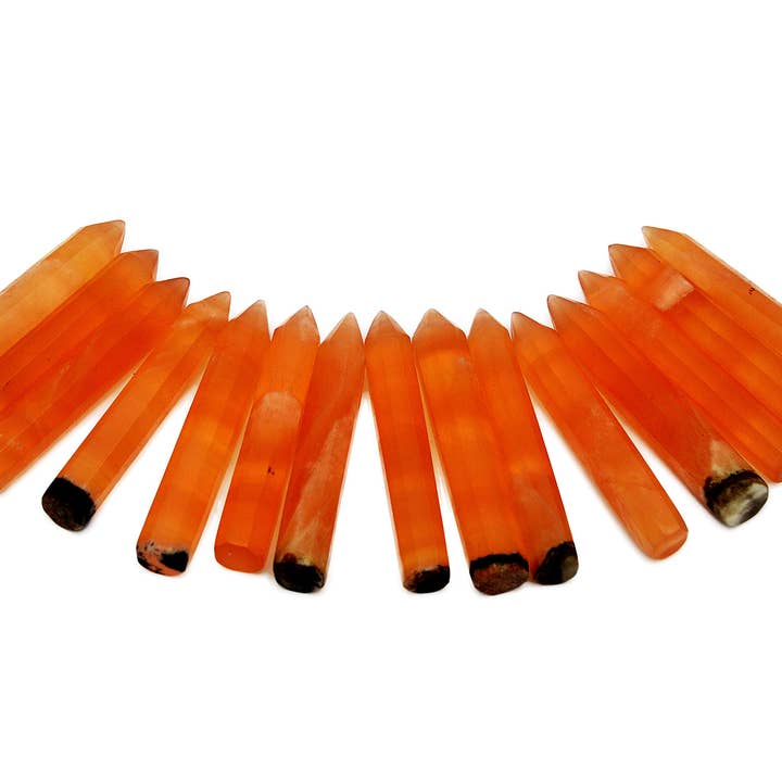 Kaia & Crystals - Wholesale Spiritual Stone/Crystal - Honey Calcite Small Crystal Point (65mm - 70mm)5