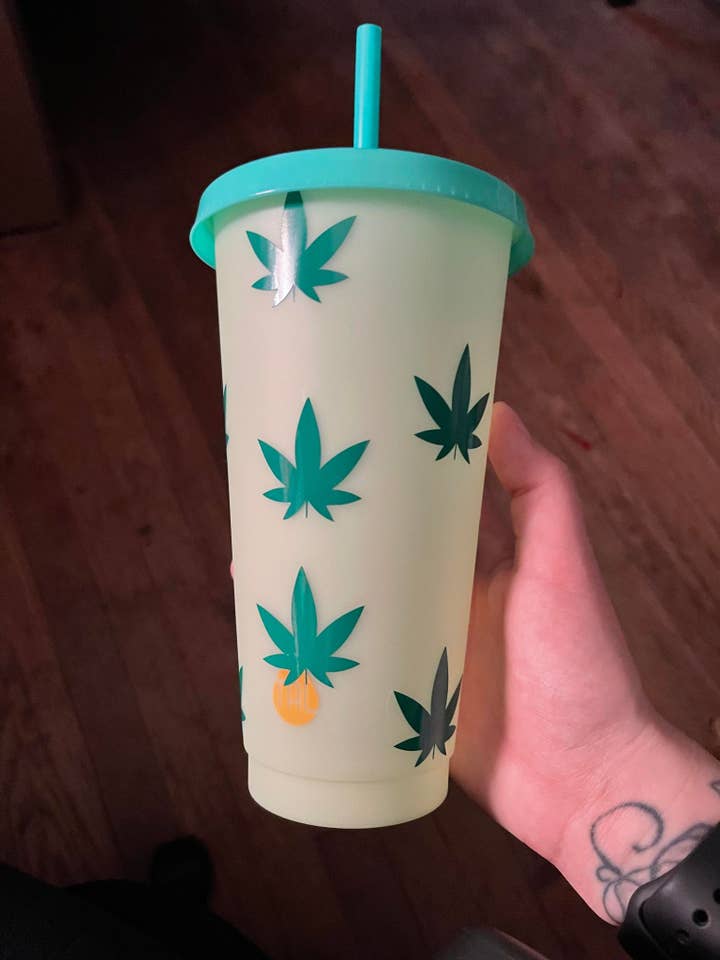 Bicchiere che cambia colore per la vendita all'ingrosso da parte di The Crazy Craft Girl LLC