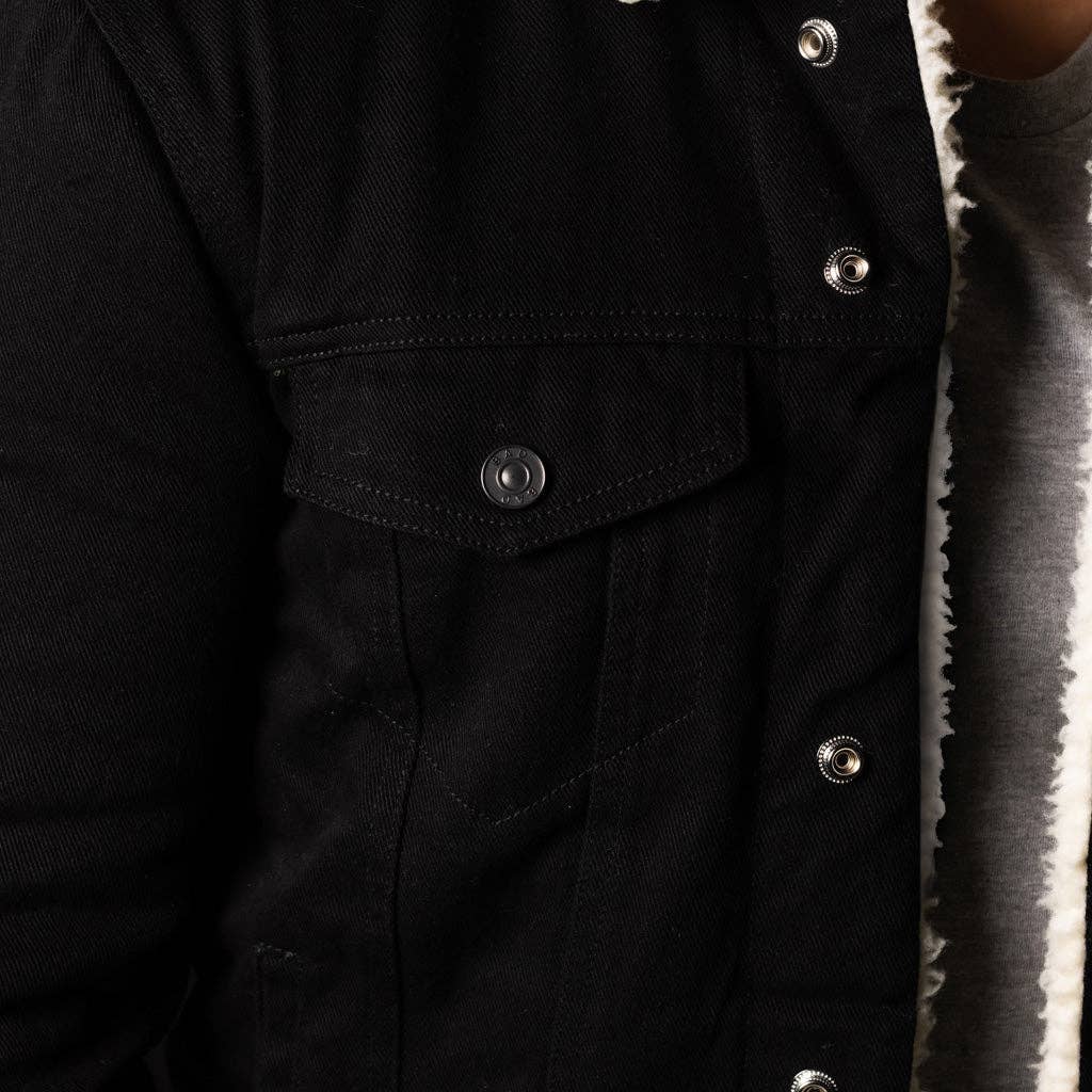 BAD WORKWEAR – Engroshandel Denimjakke - Herre – BAD denim sherpa-jakke11