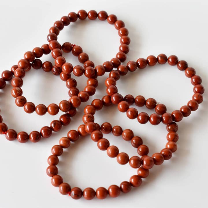 Soothing Crystals – Pulseira de missangas por atacado – Pulseira de Cura | Jaspe Vermelho | Pulseira de Pedras Preciosas4