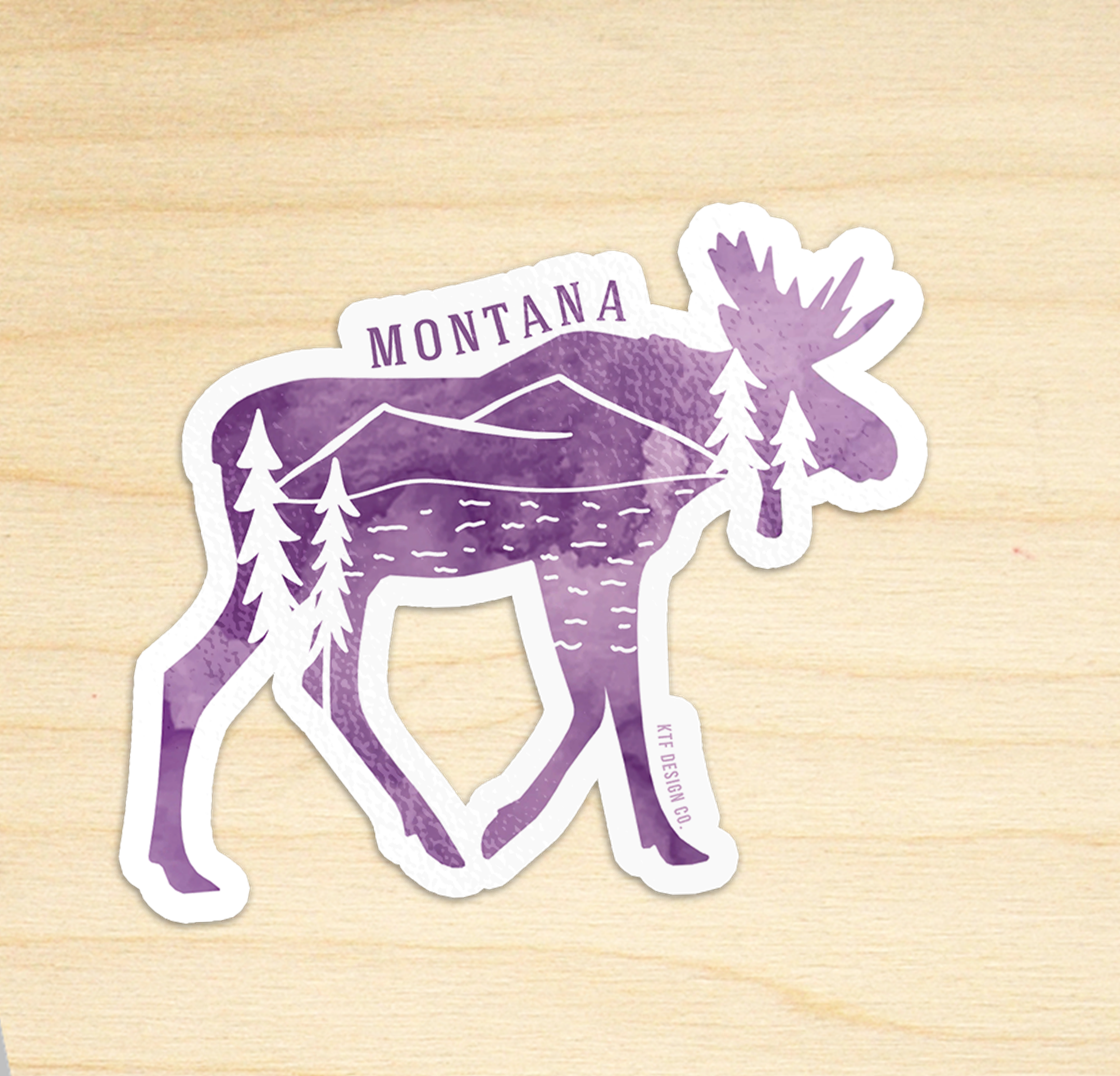 KTF Design Co. - Wholesale Sticker - Moose Name Drop Sticker0